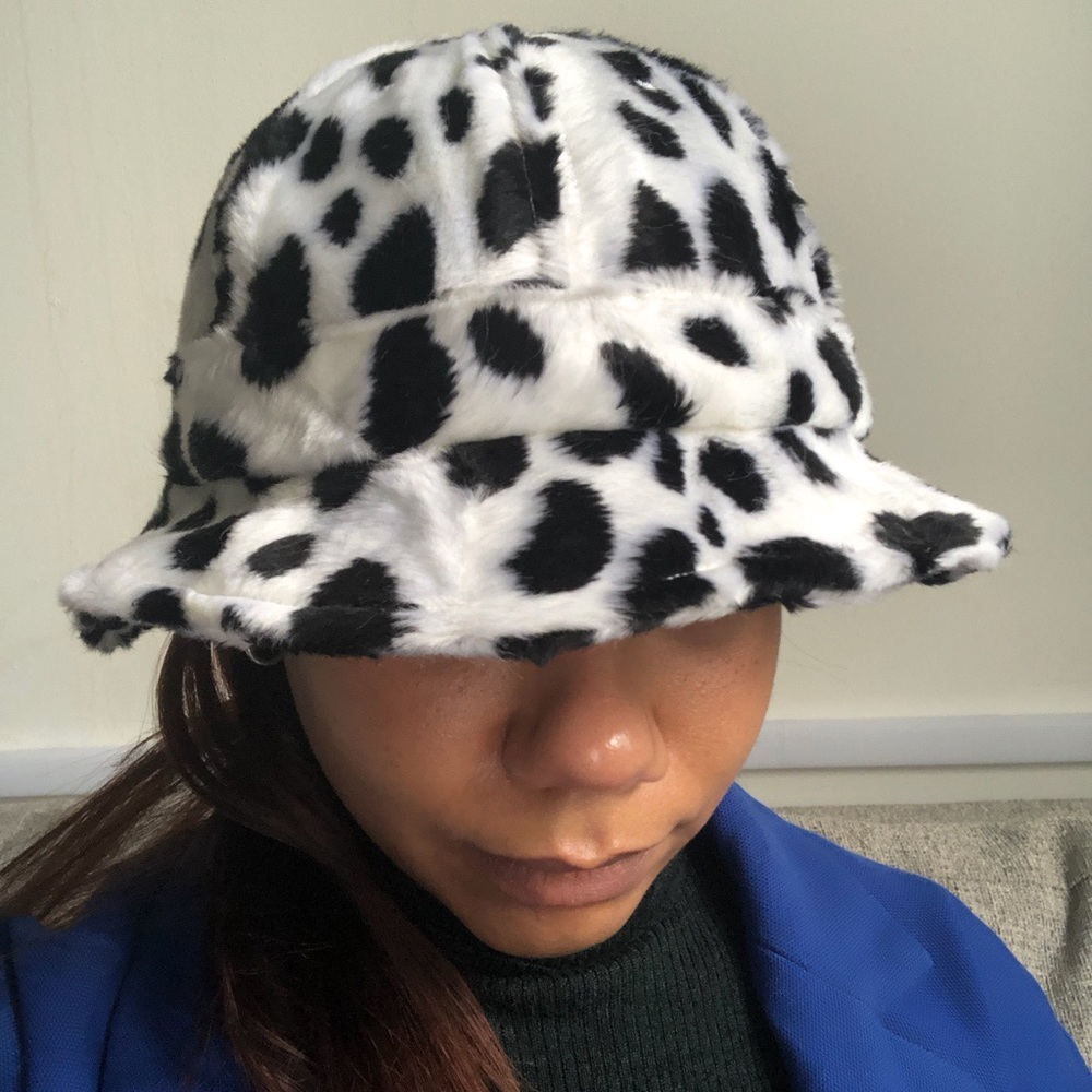 MadeMe furry cow print hat